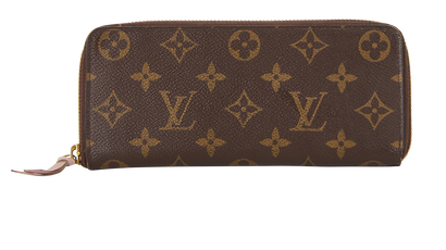 Clemence Wallet, &pound;350, Accessories, Brown, Coated Canvas, Front view